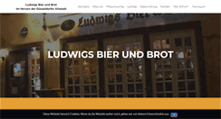 Desktop Screenshot of ludwigs-bier-und-brot.de